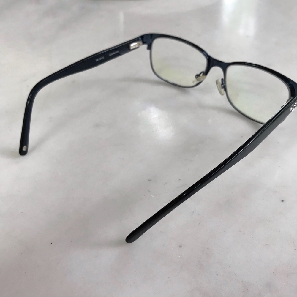 Bulova Clearwater Glasses in Sapphire -  53-16-140 - Blue Metal Eyeglasses - Picture 7 of 8